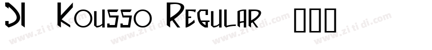 JI-Kousso Regular字体转换